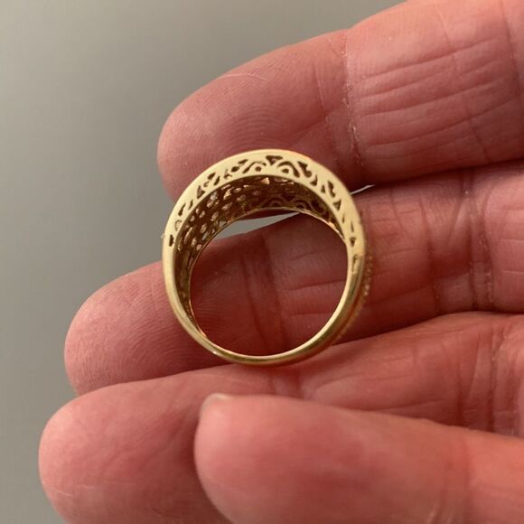 14K Gold Eternity Ring - Picture 4 of 4